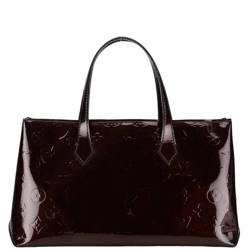 Louis Vuitton Monogram Vernis Wilshere PM Handbag M91644 Rouge Forest Wine Red Patent Louis Vuitton