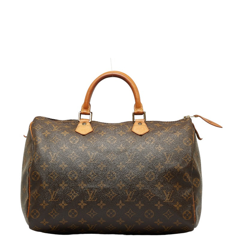 Louis Vuitton Monogram Speed 35 Handbag Boston Bag M41524 Brown PVC Leather Louis Vuitton