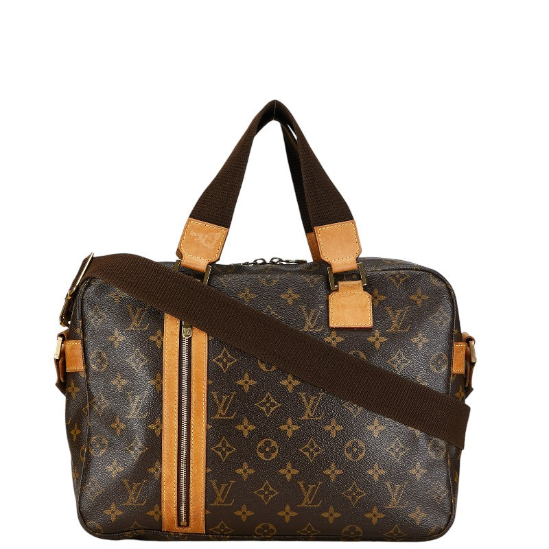 Louis Vuitton Monogram Soccer Boss F Handbag M40043 Brown PVC Leather Louis Vuitton