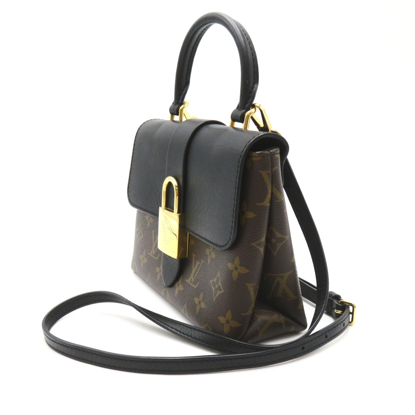 Louis Vuitton LOUIS Vuitton BB 2w Shoulder Bag 2way Shoulder Bag PVC Coated Canvas Leather Monogram Brown / Black M44141