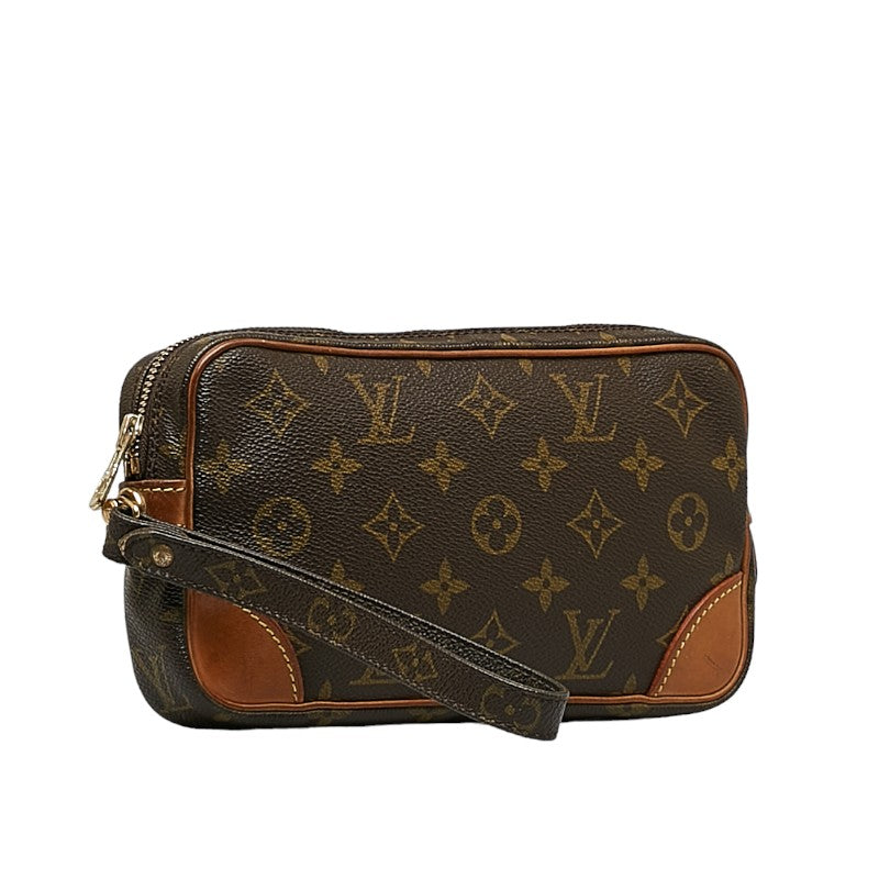 Louis Vuitton Monogram Marly Dragon PM Second Bag M51827 Brown PVC Leather Louis Vuitton