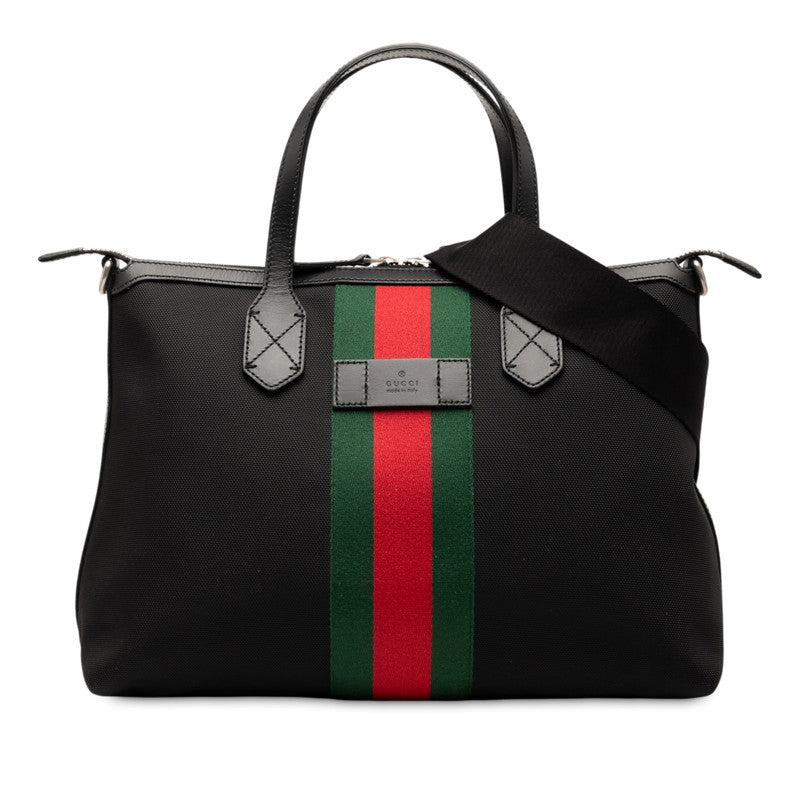 Gucci Sheline Line Nylon Leather 2way Bag
