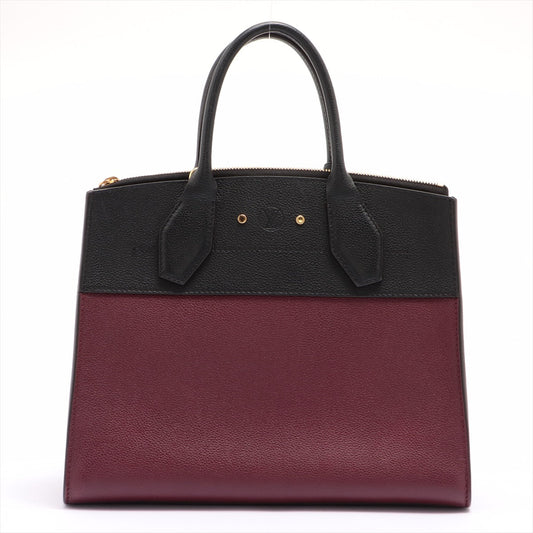 Louis Vuitton Bicolor Leather City steamer shoulder bag