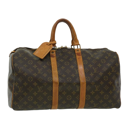 Louis Vuitton Brown Canvas Keepall 45 travel bag