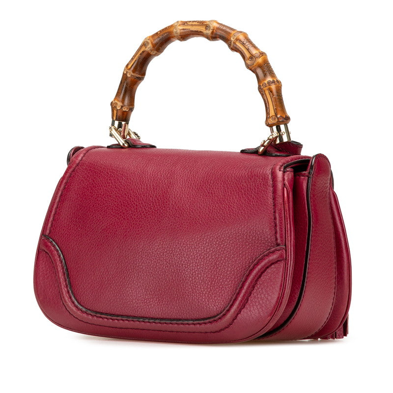 Gucci New Bamboo Leather 2way Bag