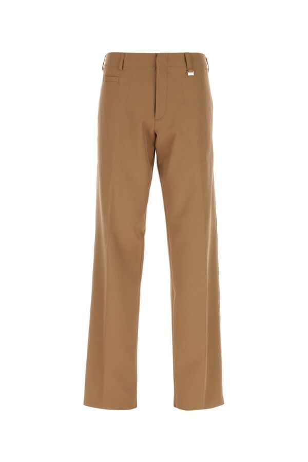 Fendi Man Brown Wool Blend Pant