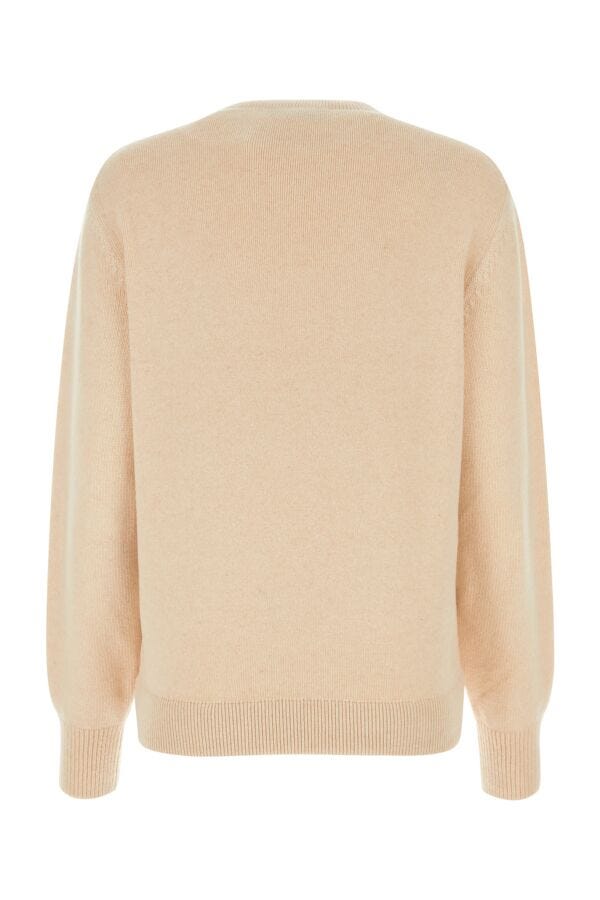 Fendi Woman Sand Stretch Wool Blend Sweater