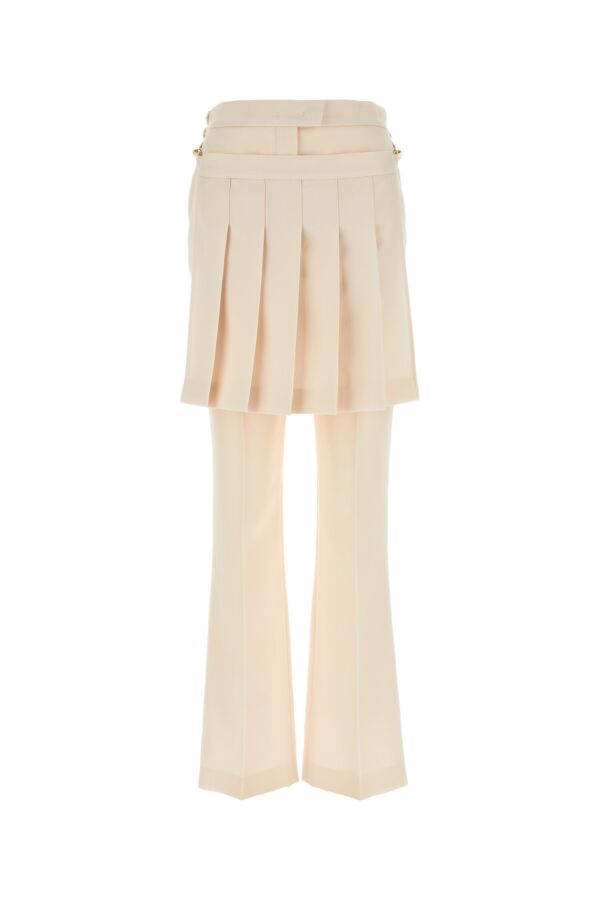 Fendi Woman Ivory Wool Pant
