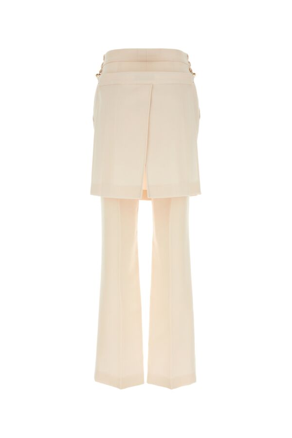 Fendi Woman Ivory Wool Pant