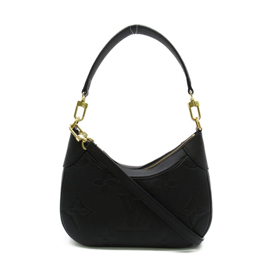 LOUIS VUITTON Bagatelle NM Shoulder Bag Black Black Monogram empreinte PVC coated canvas M46002