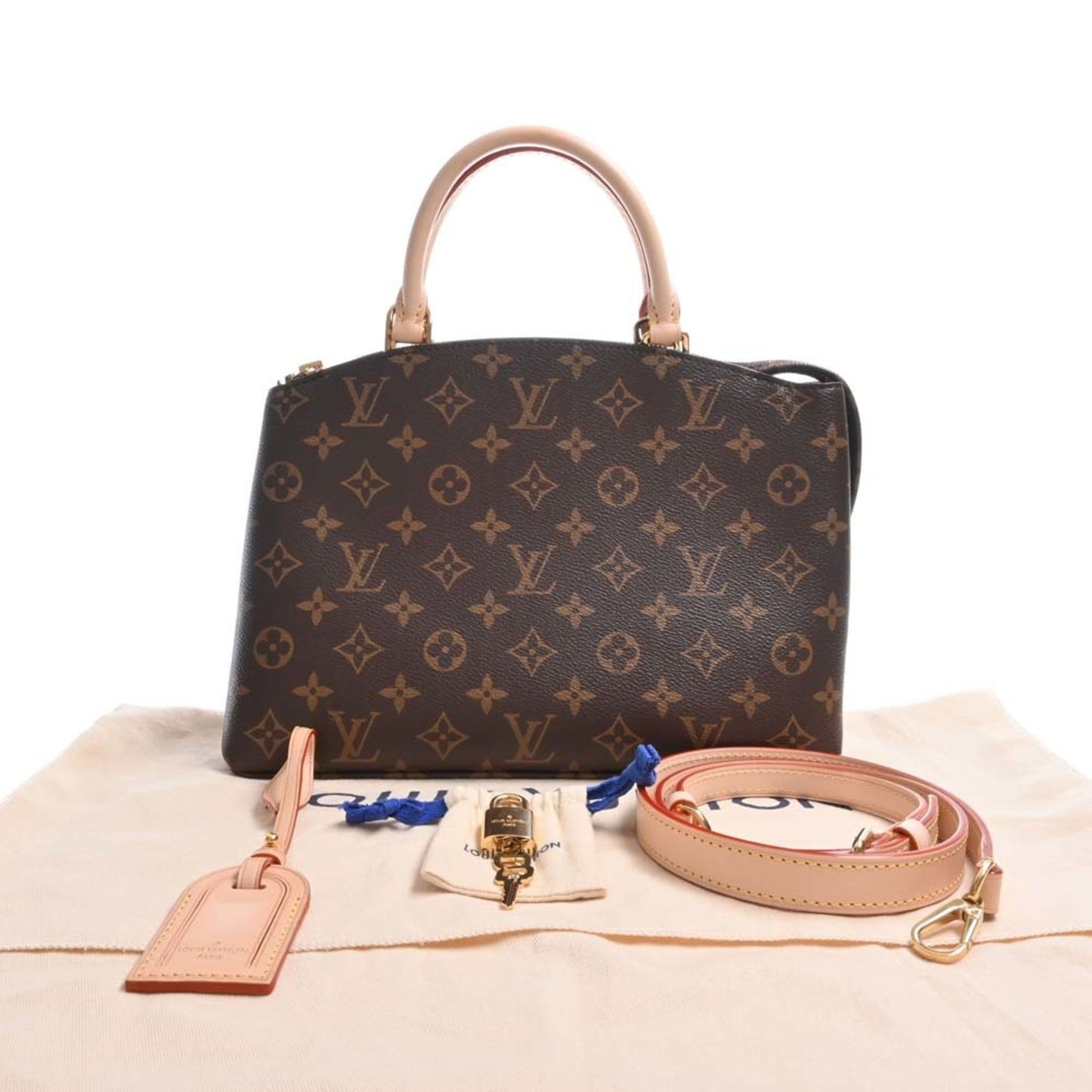 LOUIS VUITTON Monogram Petit Palais PM Handbag M45900 Brown Women's