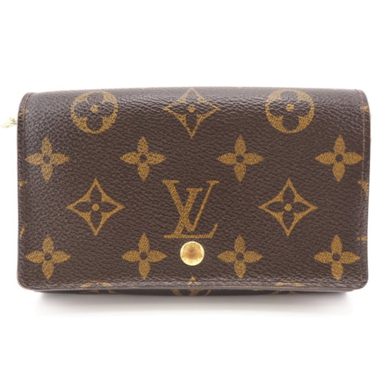 LOUIS VUITTON M61730 Portomone Vietresor Monogram Long Wallet Brown Unisex