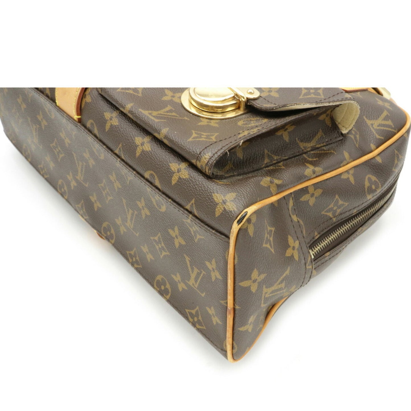Louis Vuitton Monogram Manhattan GM Handbag Boston Bag M40025
