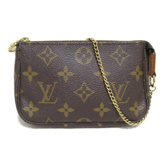 LOUIS VUITTON Mini Pochette Accessoires Accessory Pouch Brown Monogram PVC coated canvas M58009