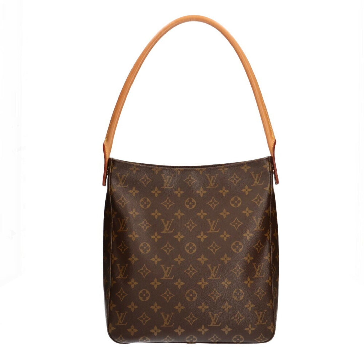 Louis Vuitton Looping GM Monogram Shoulder Bag Brown Ladies