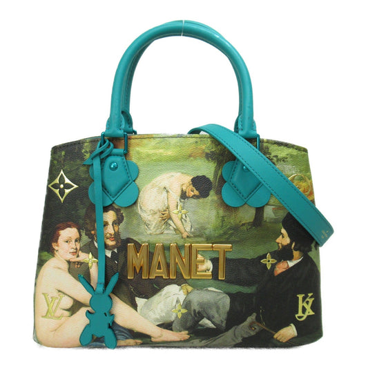 LOUIS VUITTON Manet Montaigne MM Green Masters collection PVC coated canvas M43490