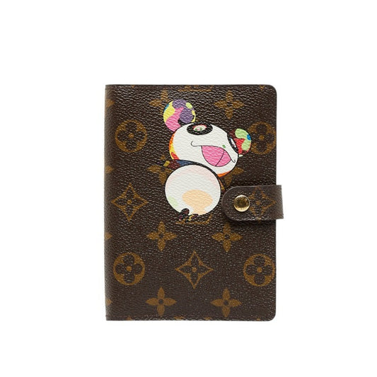 LOUIS VUITTON Monogram Agenda PM x Takashi Murakami Notebook Cover R20011 Brown PVC Leather Ladies