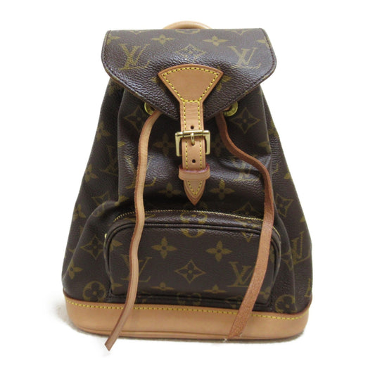 LOUIS VUITTON Mini Montsouris Rucksack Brown Monogram PVC coated canvas M51137