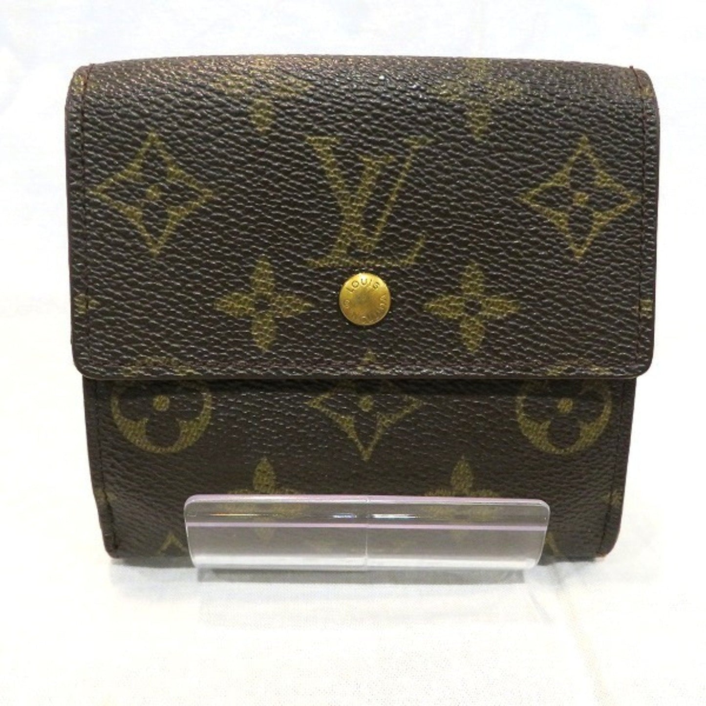 LOUIS VUITTON Monogram Porto Monevier Cardi M616521 Double Hook Trifold Wallet Unisex
