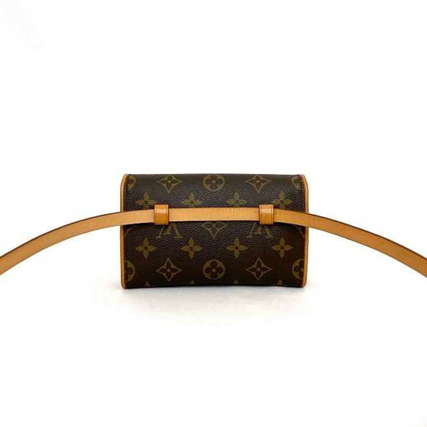 LOUIS VUITTON Body Bag Pochette Florentine Brown Beige Monogram M51855 S Size Canvas Nume FL0090 LB0070 Belt Waist Pouch Flap