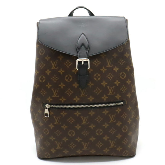 LOUIS VUITTON Monogram Macassar Parc Rucksack Backpack Shoulder Bag M40637
