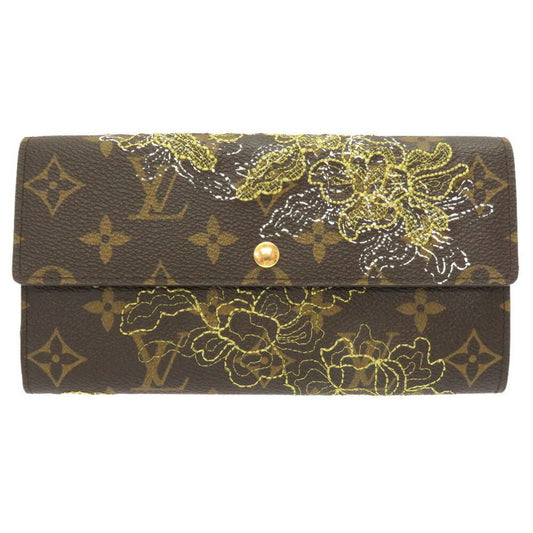 Louis Vuitton Monogram Dantel Portofeuil Sarah Gold M95389 Long Wallet 0207 LOUIS VUITTON