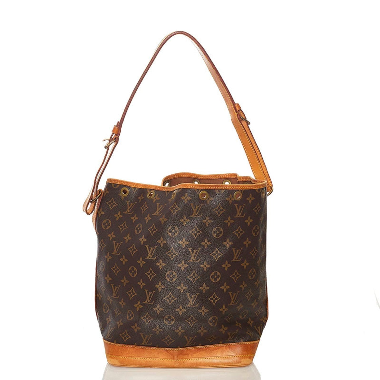 Louis Vuitton Monogram Noe Shoulder Bag M42224 Brown PVC Leather Ladies LOUIS VUITTON