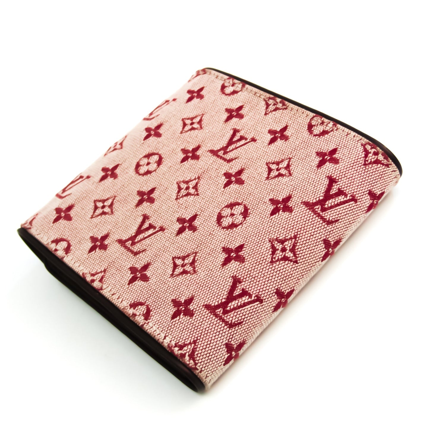 Louis Vuitton Monogram Mini M92241 Leather,Monogram Mini Wallet (tri-fold) Cerise