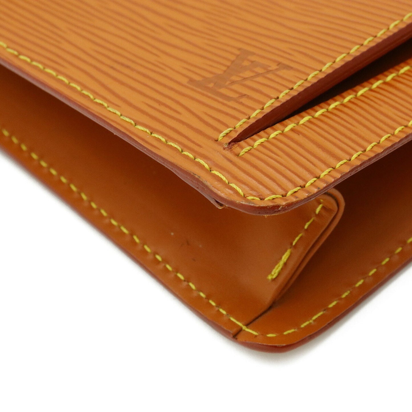 LOUIS VUITTON Epi Serie Dragonne Second Bag Clutch Leather Zipang Gold Key Missing M52618