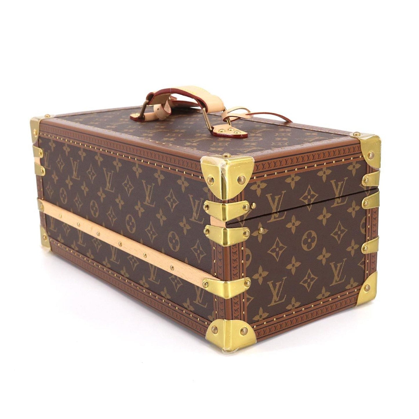 LOUIS VUITTON Monogram Coffret Champagne Bottle Case M20309 Gold Hardware RFID