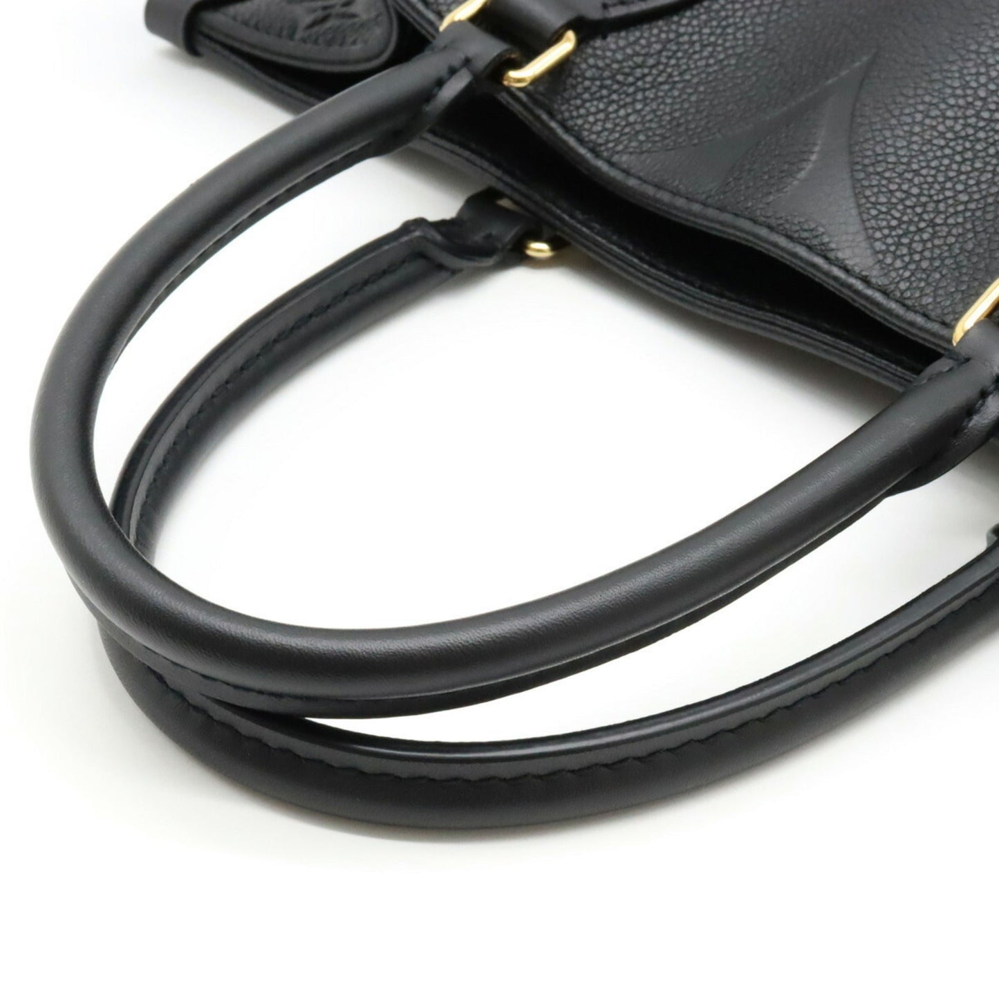 LOUIS VUITTON Monogram Empreinte On the Go MM Tote Bag Handbag Shoulder Noir Black M45595