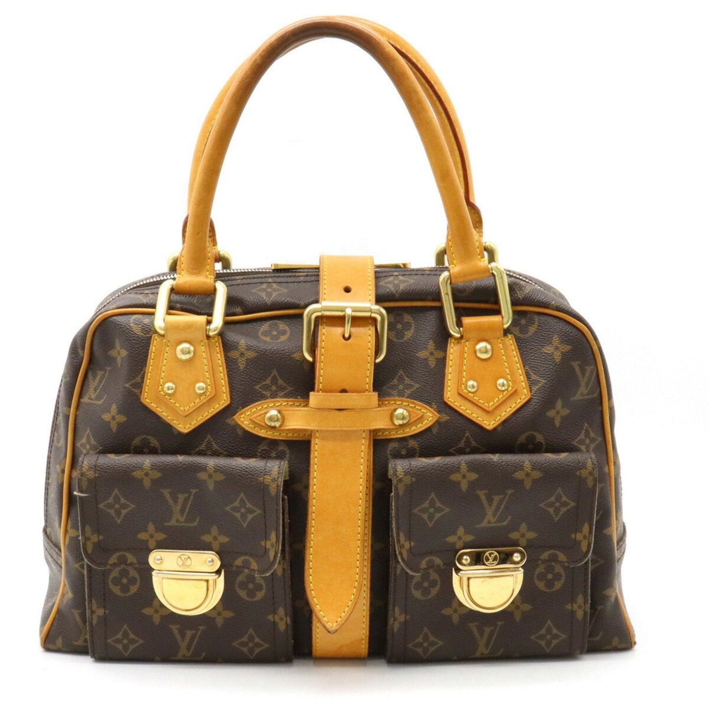LOUIS VUITTON Monogram Manhattan GM Handbag Boston Bag M40025
