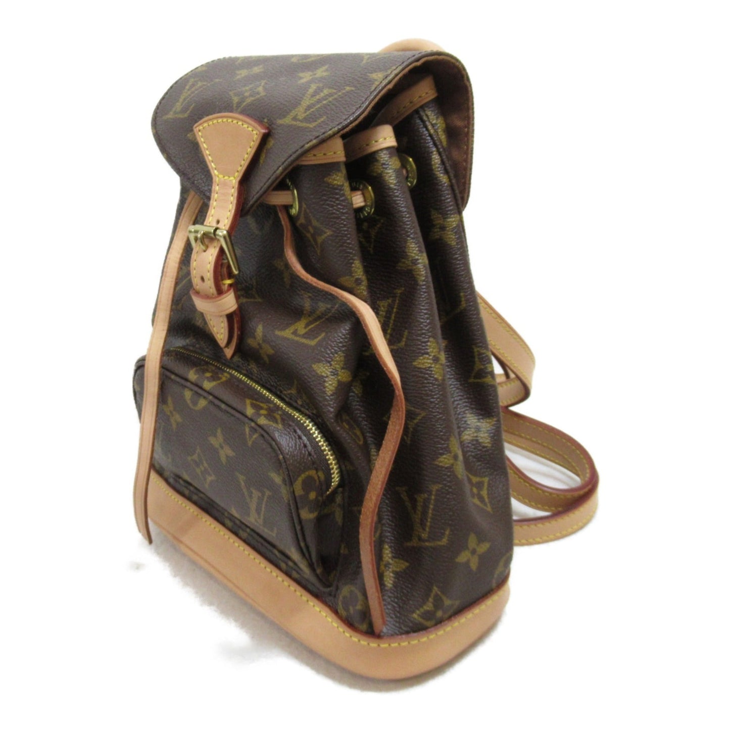 LOUIS VUITTON Mini Montsouris Rucksack Brown Monogram PVC coated canvas M51137