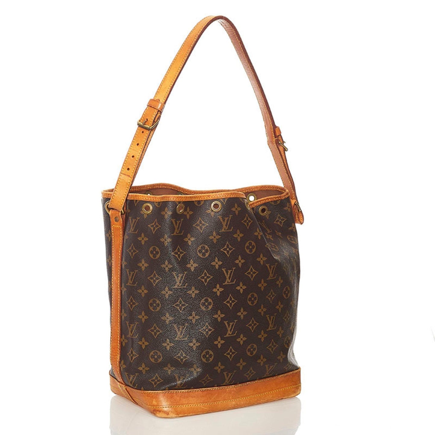 Louis Vuitton Monogram Noe Shoulder Bag M42224 Brown PVC Leather Ladies LOUIS VUITTON