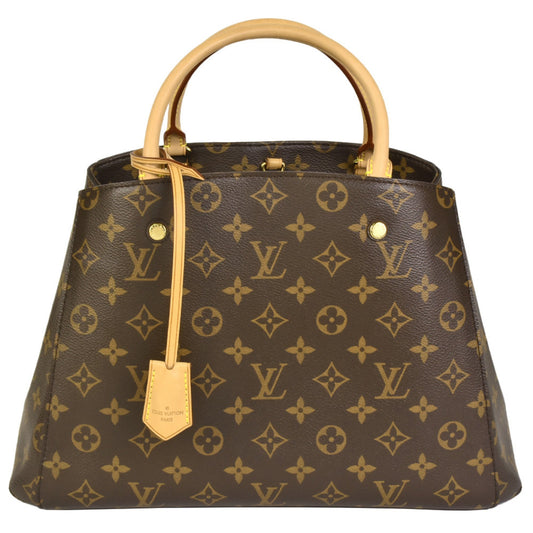LOUIS VUITTON Montaigne MM Handbag Shoulder Bag Monogram Canvas M41056