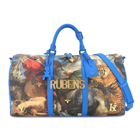 LOUIS VUITTON Masters Rubens Keepall Bandouliere 50 2way Boston Bag Blue M43344