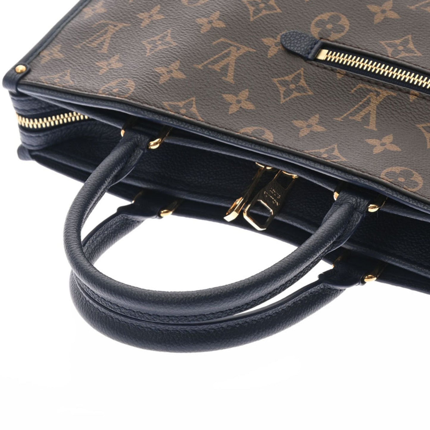LOUIS VUITTON Monogram Popincourt PM Marine M43434 Women's Canvas Handbag