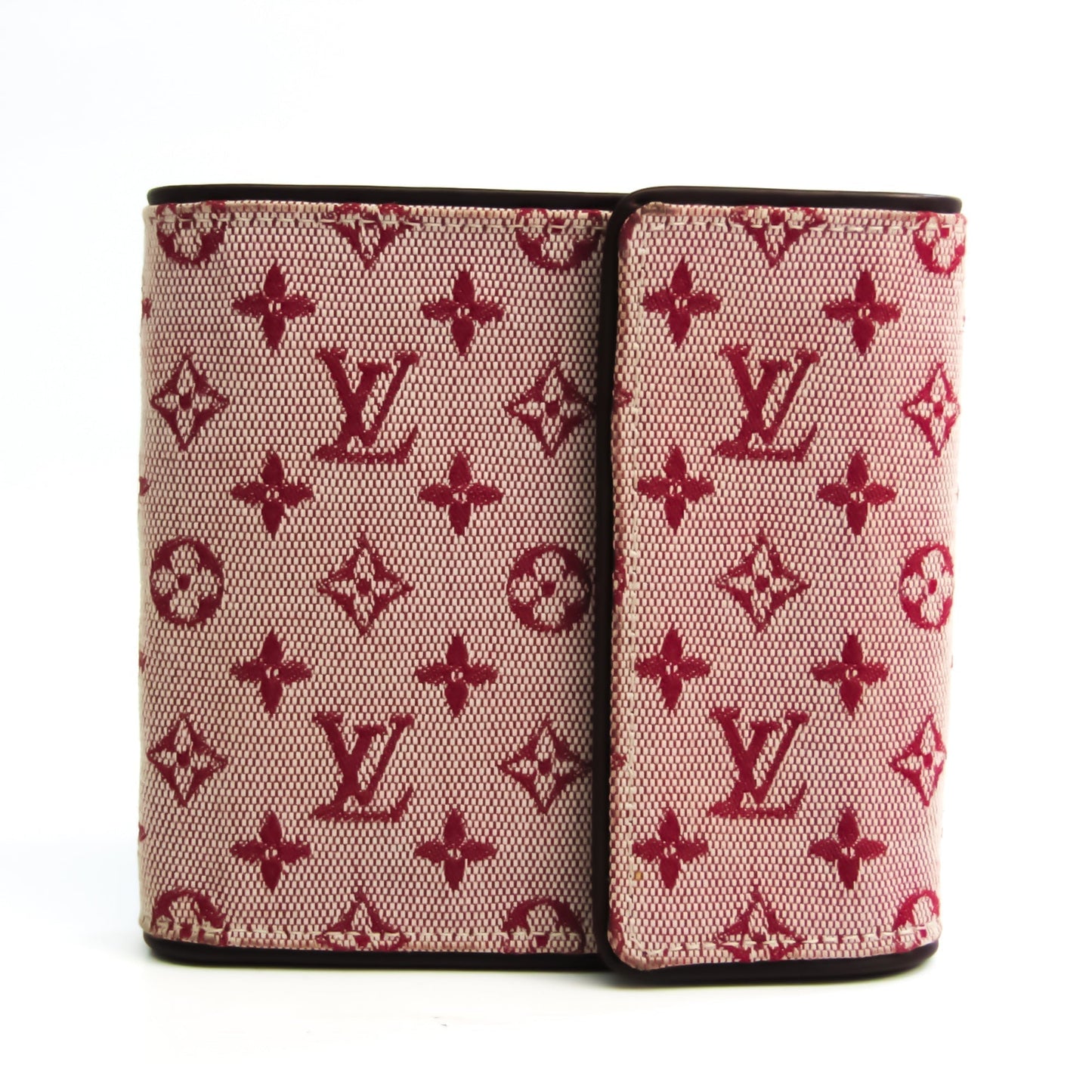 Louis Vuitton Monogram Mini M92241 Leather,Monogram Mini Wallet (tri-fold) Cerise