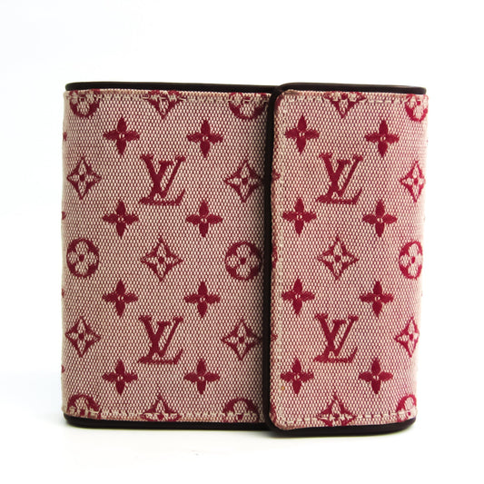 Louis Vuitton Monogram Mini M92241 Leather,Monogram Mini Wallet (tri-fold) Cerise