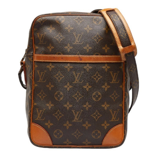 LOUIS VUITTON Monogram Danube GM Shoulder Bag M45262 Brown PVC Leather Ladies
