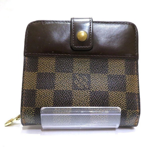LOUIS VUITTON Damier Compact Zip N61668 Bifold Wallet Unisex