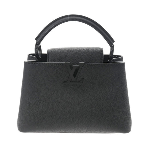 LOUIS VUITTON Capucines BB Black M55855 Women's Taurillon Leather Handbag