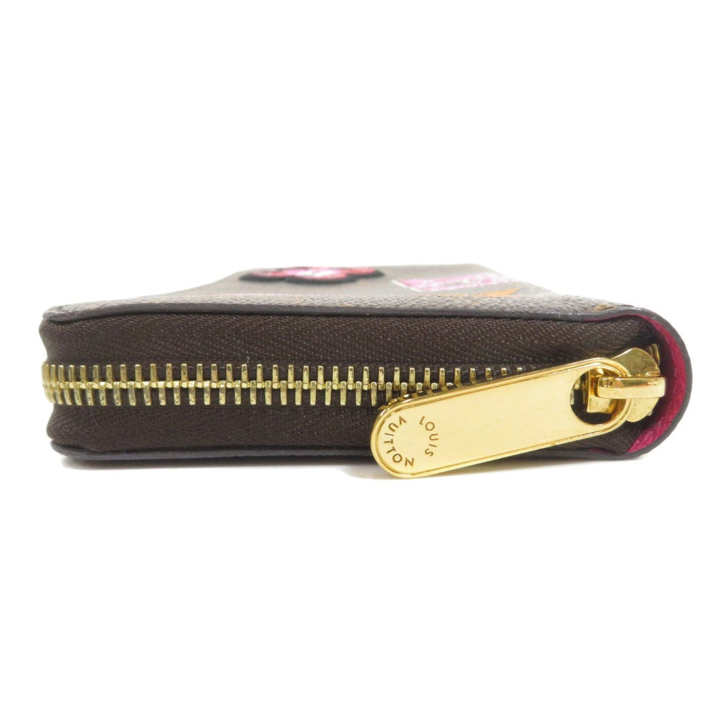 Louis Vuitton M63392 Zippy Wallet Patches Stories Bi-Fold Long Monogram Canvas Ladies
