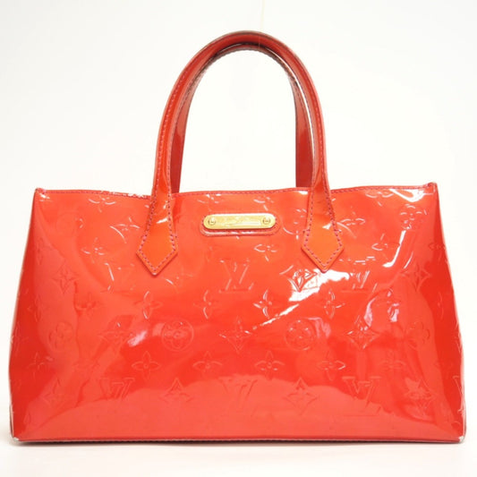 LOUIS VUITTON M93642 Wilshire PM Monogram Vernis Handbag Pomme d'Amour Women's