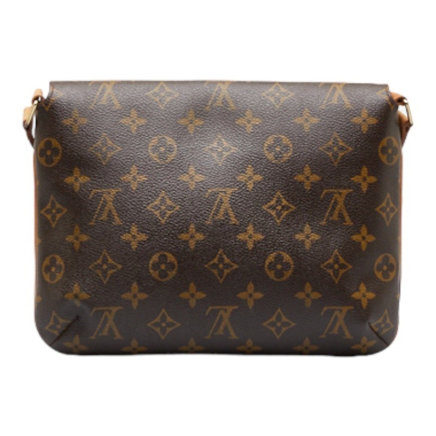 LOUIS VUITTON Monogram Musette Tango Long Shoulder Bag M51388 Brown PVC Leather Ladies