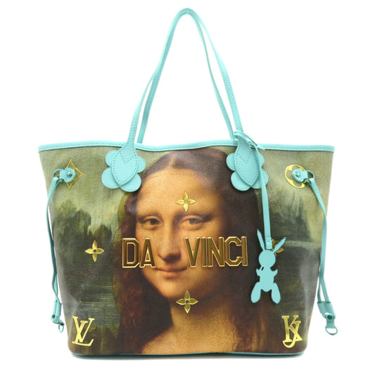 LOUIS VUITTON Da Vinci Neverfull MM Green Masters collection PVC coated canvas M43325
