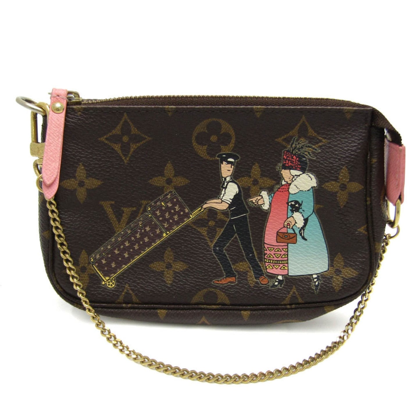 LOUIS VUITTON Monogram Illustration Mini Pochette Accessoire M60290 Women's Handbag Monogram