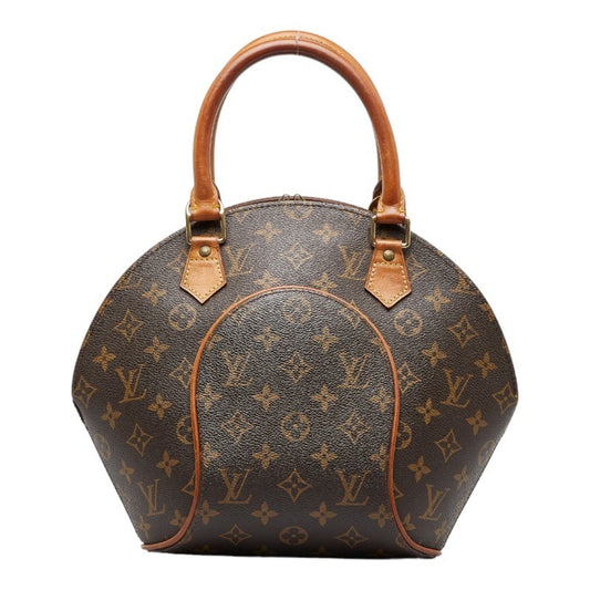 LOUIS VUITTON Monogram Ellipse PM Handbag M51127 Brown PVC Leather Women's