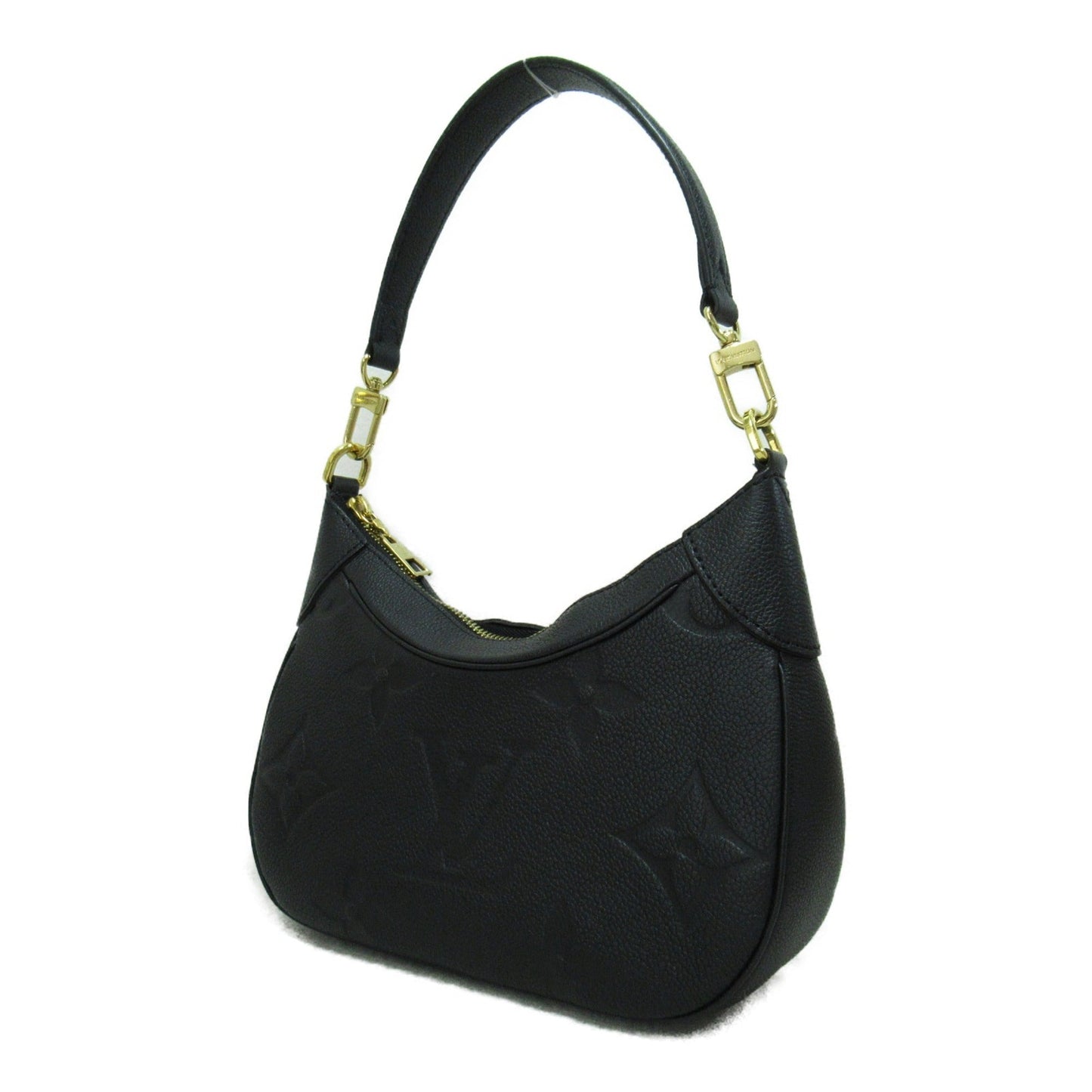 LOUIS VUITTON Bagatelle NM Shoulder Bag Black Black Monogram empreinte leather M46002