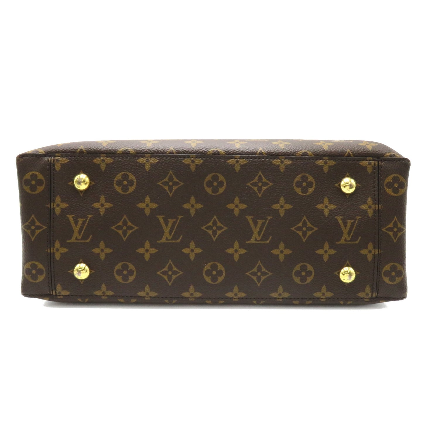 LOUIS VUITTON Flower tote Brown Red Coquelicot Monogram PVC coated canvas M43553